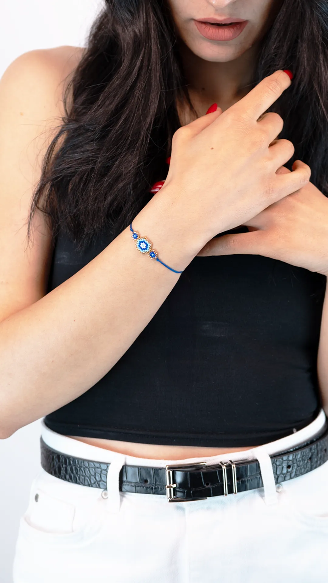 Nazar Motifli Miyuki Bileklik